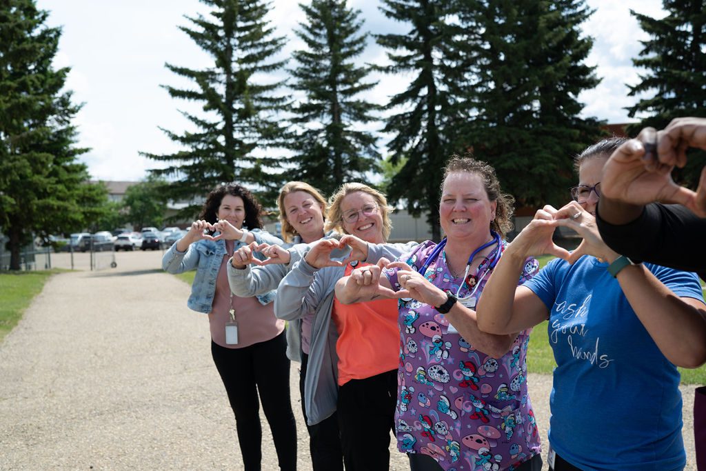 Christmas wreaths hanging on a wall